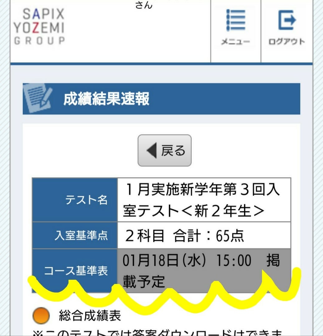 SAPIX 組分け クラス基準表 | 子供との日常と学習の記録
