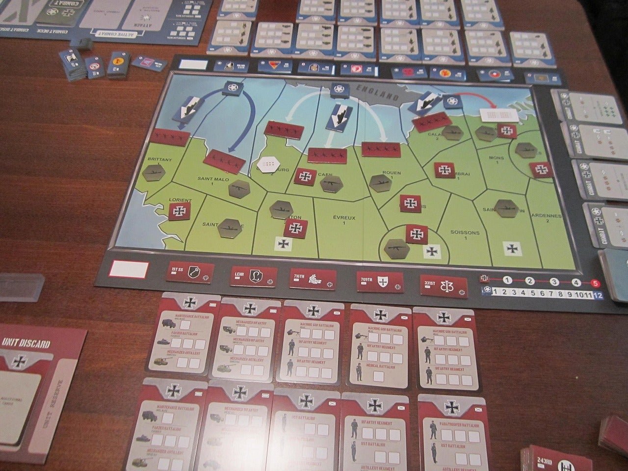 自宅ゲーム会657 Order of The Day 他 | とりあえず日々ボードゲーム