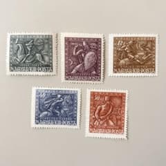 外国切手5枚（ハンガリー：兵士、寄付金付き） - メルカリ