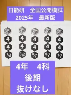2026年最新】日能研 全国公開模試 4年の人気アイテム - メルカリ