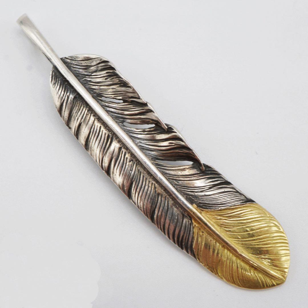 ゴローズ goro's 現行 バチカン 先金特大フェザー K18 【左向き