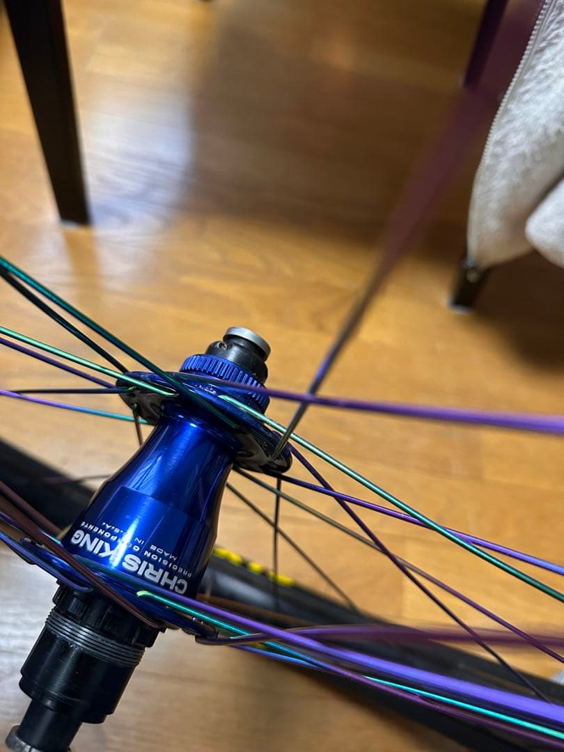 マグ様専用 1/2 CHRIS KING手組みホイール（マレット仕様） - メルカリ