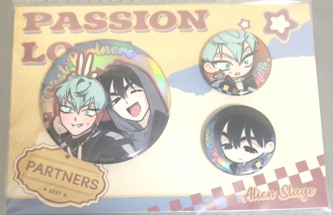 エイリアンステージ イヴァン ティル 缶バッジ 3個 セット partner