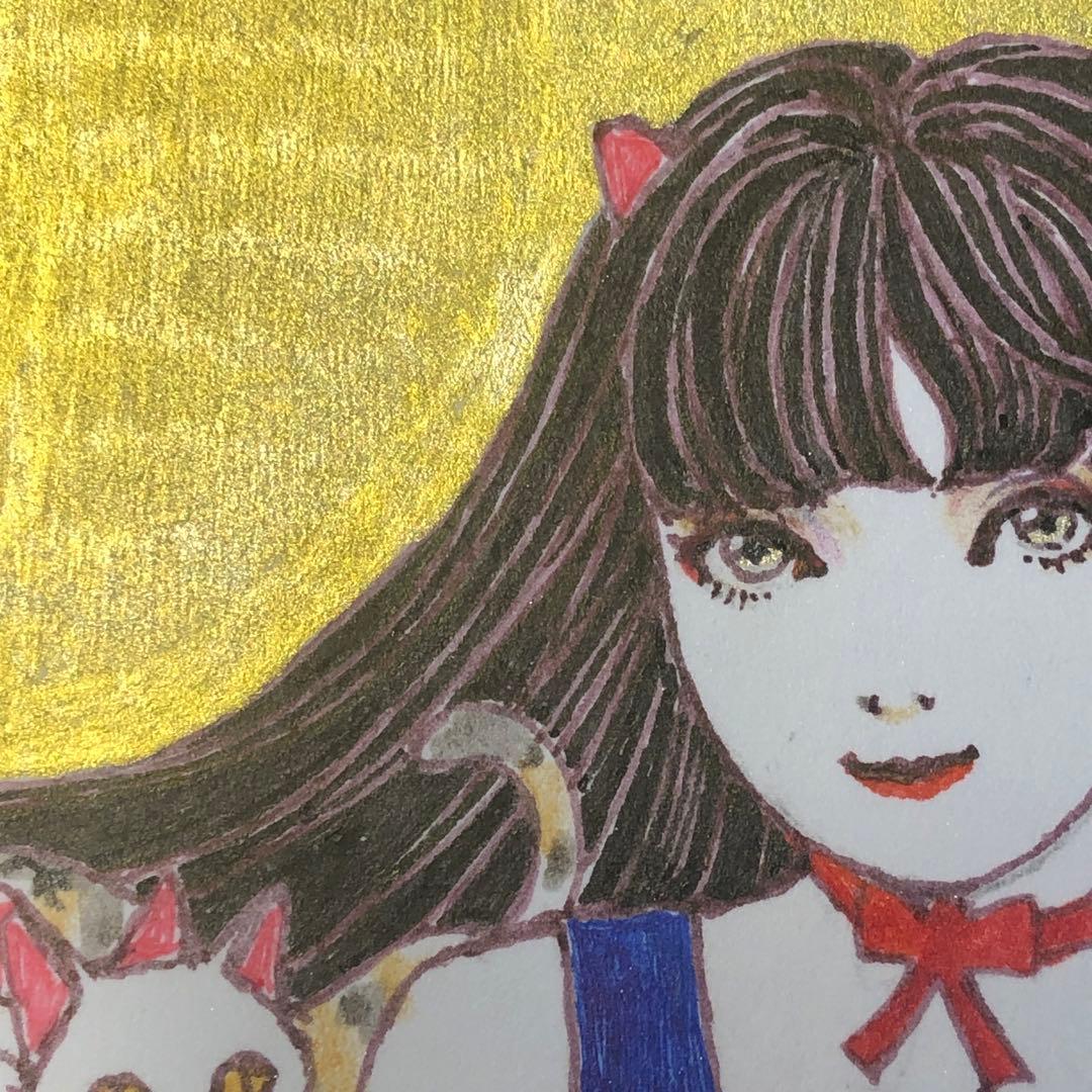 CAT WING 猫ノ翼【肉筆絵画】 - メルカリ