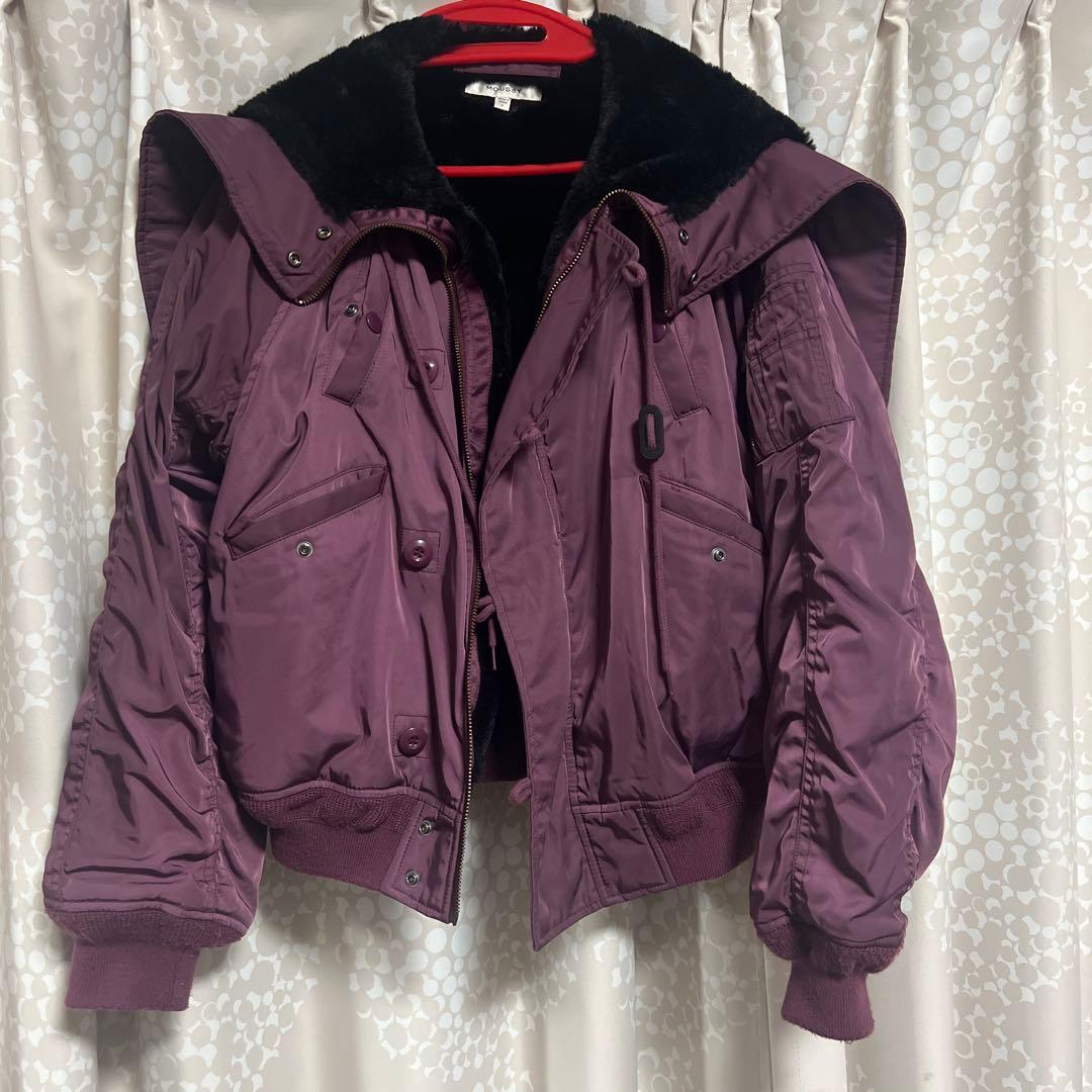 ファーなしmoussy SHORT N2B （パープル） - メルカリ