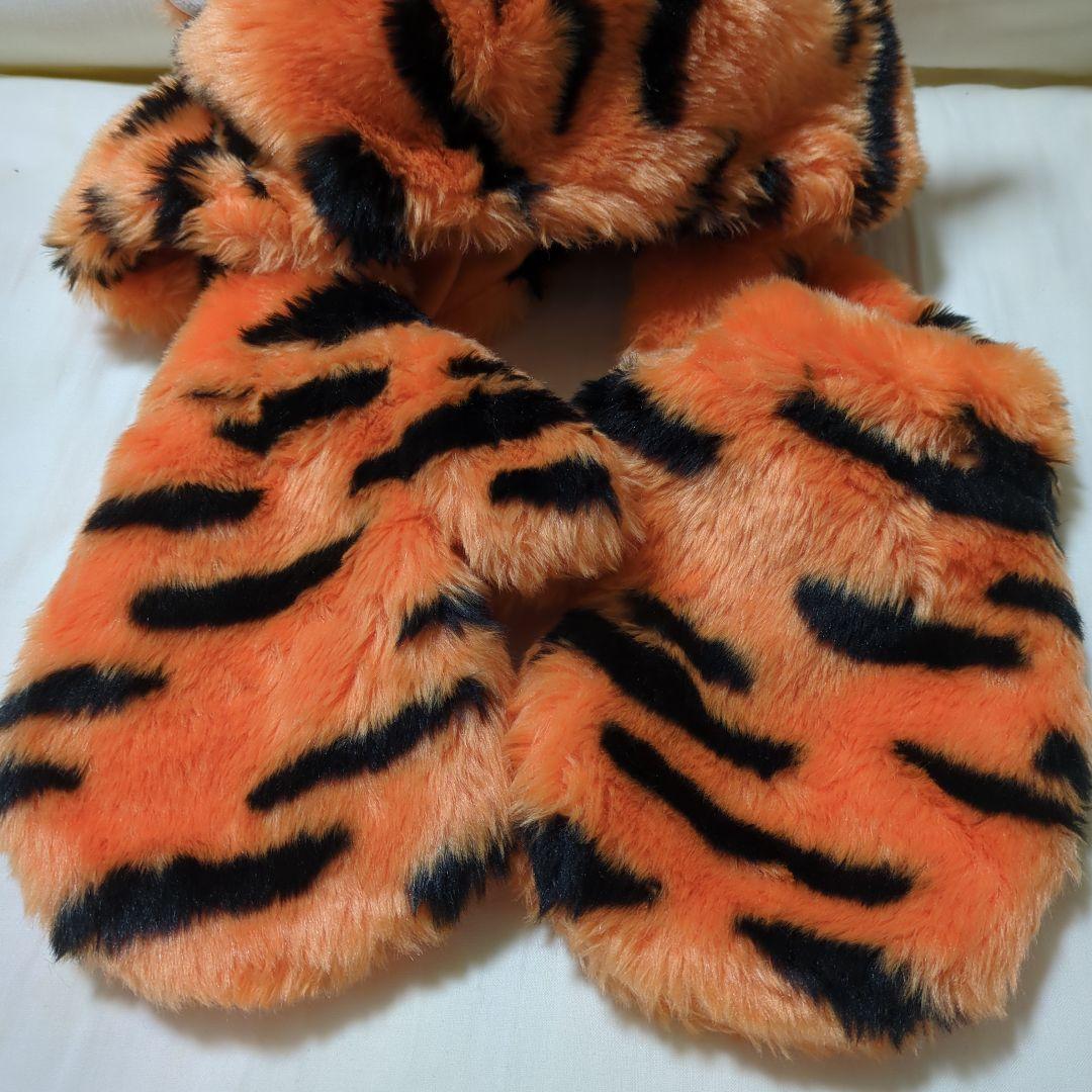 ディズニー ティガー トラ柄 ファンキャップ マフラー ファー帽子