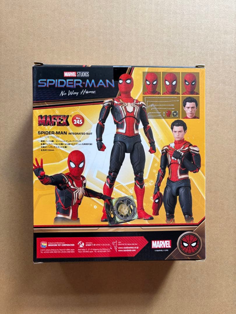 アメコミ MAFEX No.245 SPIDERMAN INTEGRATED SUIT a