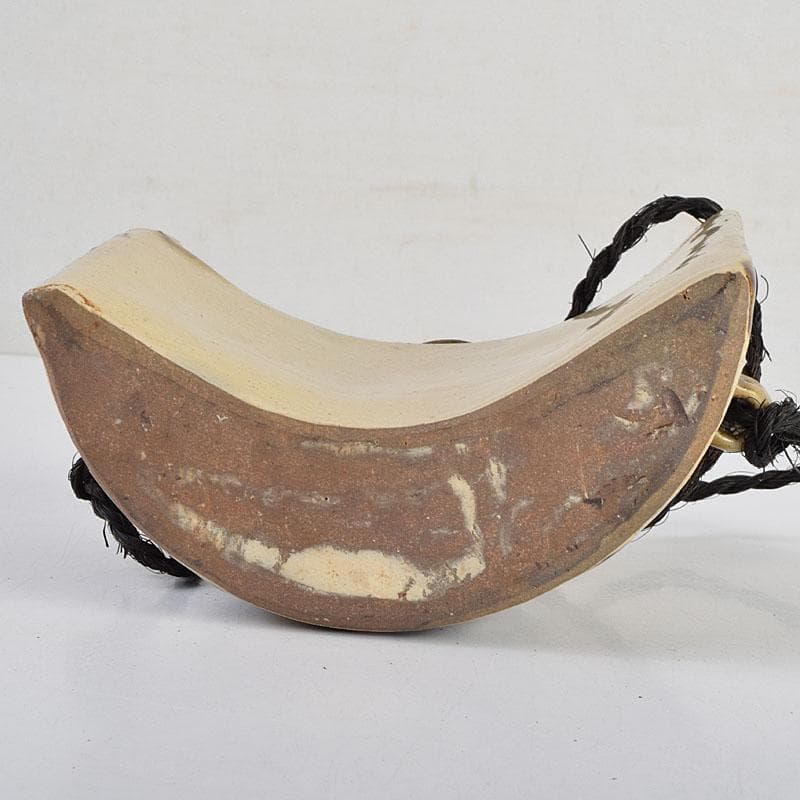 沖縄 琉球焼 壺屋焼 小橋川製陶所 仁王窯造 花文 抱瓶 共箱 C 8899