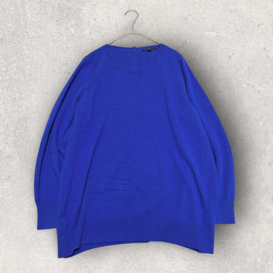 46サイズ✨ 23区 ニット セーター カシミヤ100％ ブルー バックボタン 46サイズ✨ 23区 ニット セーター カシミヤ100％ ブルー バックボタン