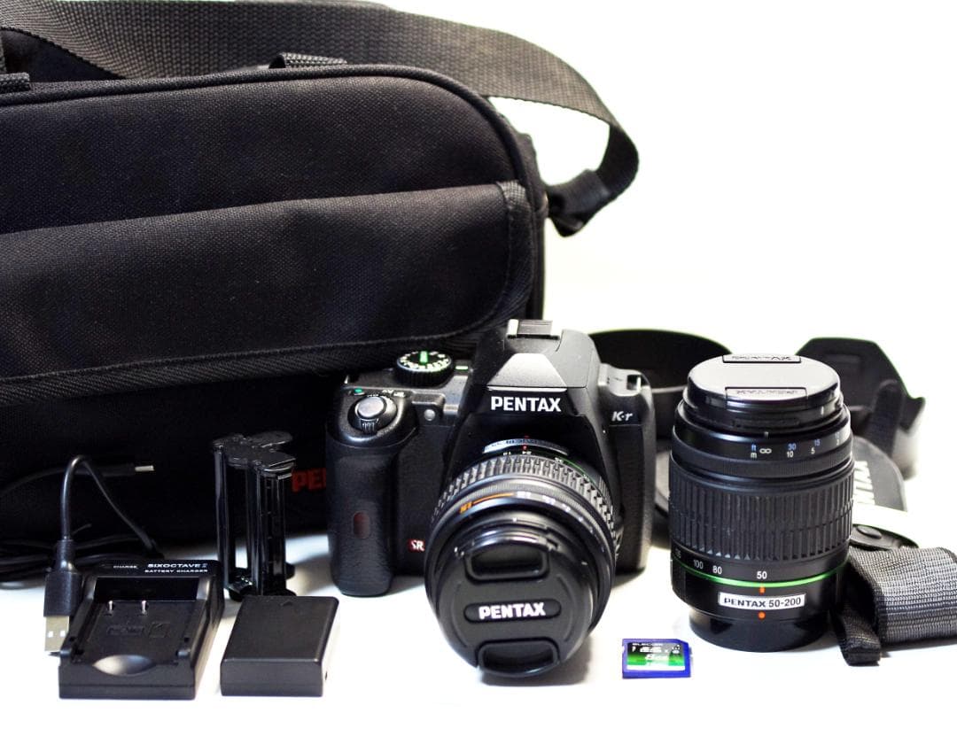 PENTAX デジタルカメラ K-r　Wズームレンズセット、その他付属品 Amazon | PENTAX デジタル一眼レフカメラ K-r Wズームキット ブラック