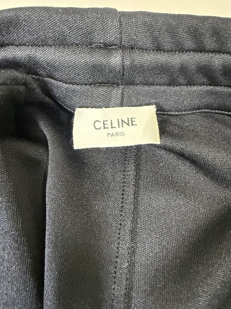 セリーヌ】ジャージパンツ黒2L LL XLフレアトラックCLEINEブラック