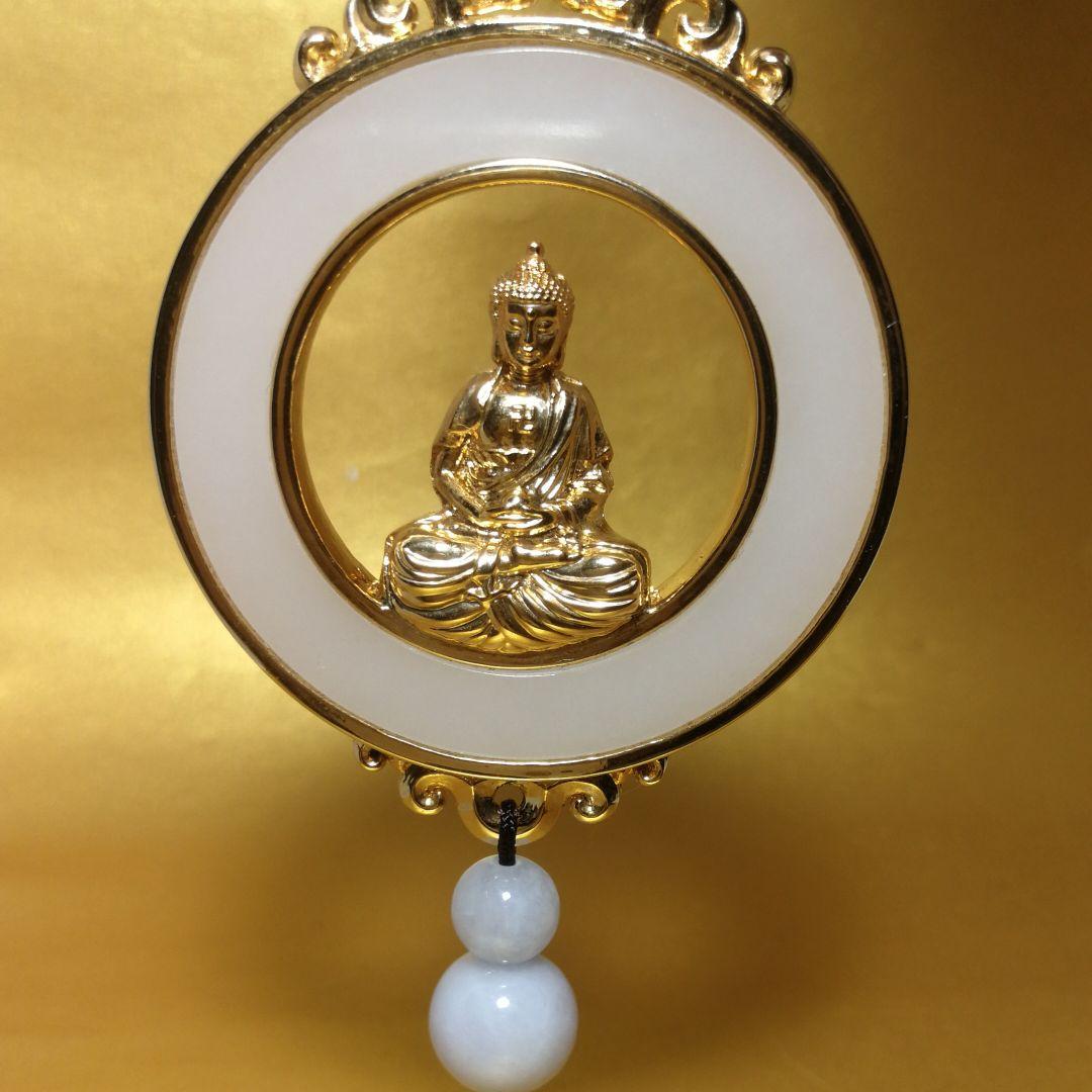 金嵌玉釈迦如来壁掛お守り(整理番号:W104)