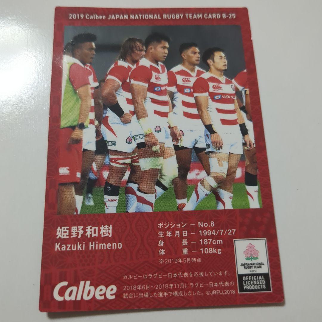 直筆サイン入り 姫野和樹 ラグビーカード 日本代表 - メルカリ