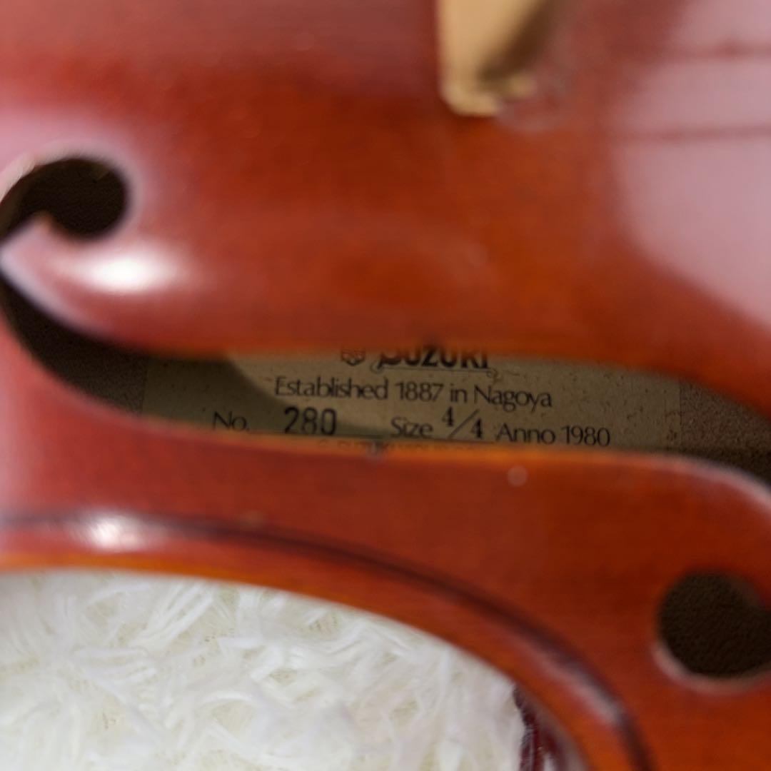SUZUKI スズキ No.280 4/4 バイオリン 1980年 新品弦付き - メルカリ