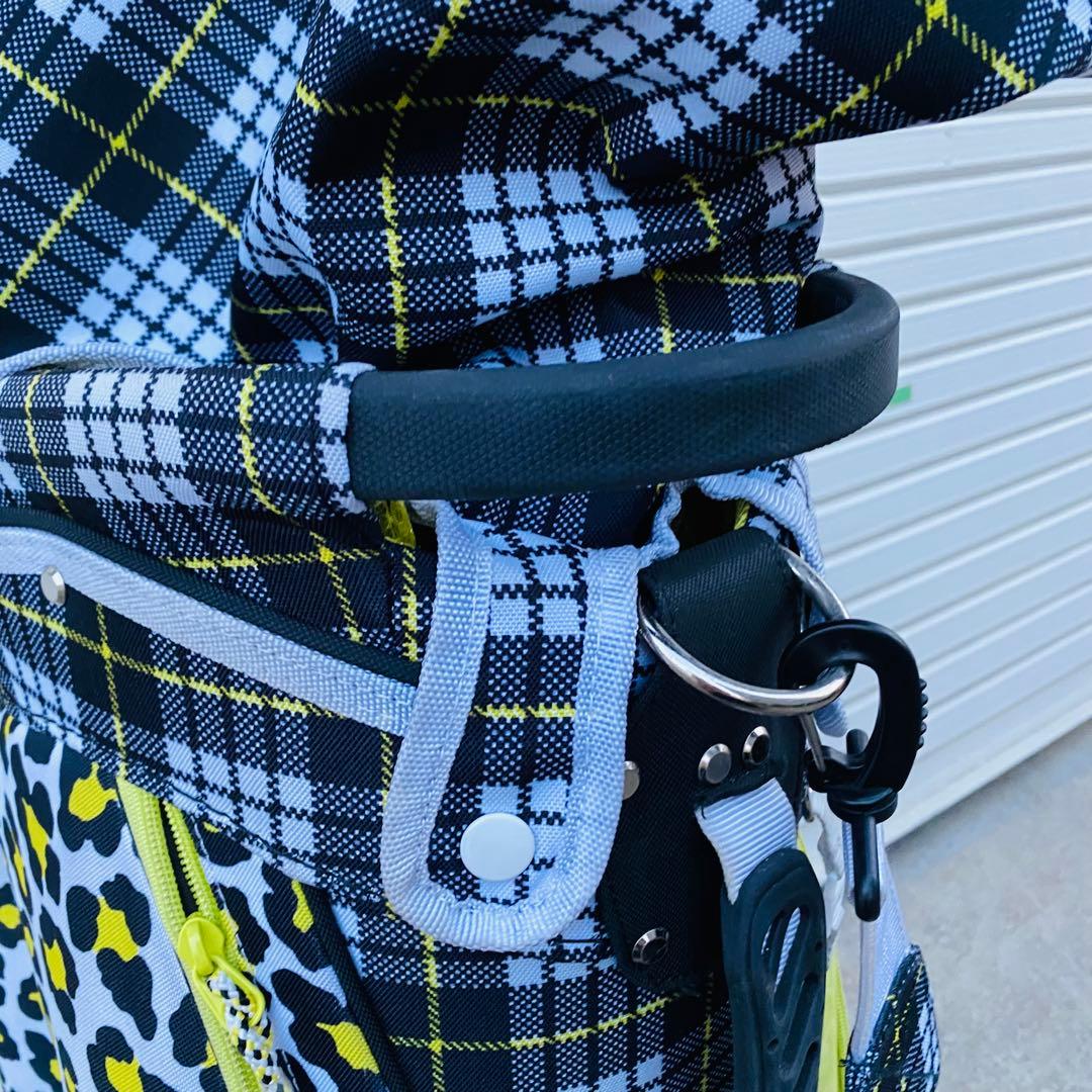 NEW BALANCE チェック柄ヒョウ柄 キャディバッグ ゴルフ - メルカリ