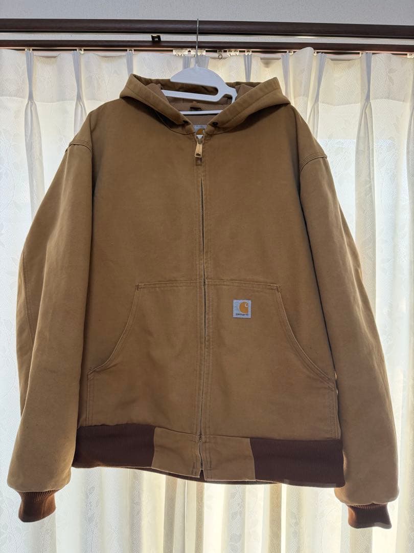 Carhartt カーハート アクティブジャケット ダック地 ブラウン USA製 アメリカ製】 新品 カーハート U.S.A アクティブジャケット ブラウン