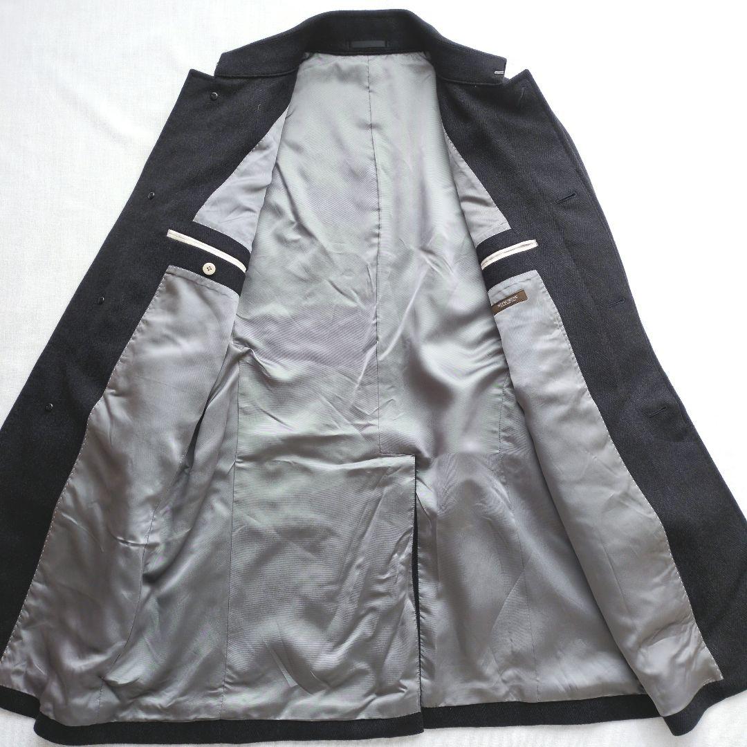 Mitsumine カシミヤ100% ステンカラーコート ヘリンボーン Mサイズ