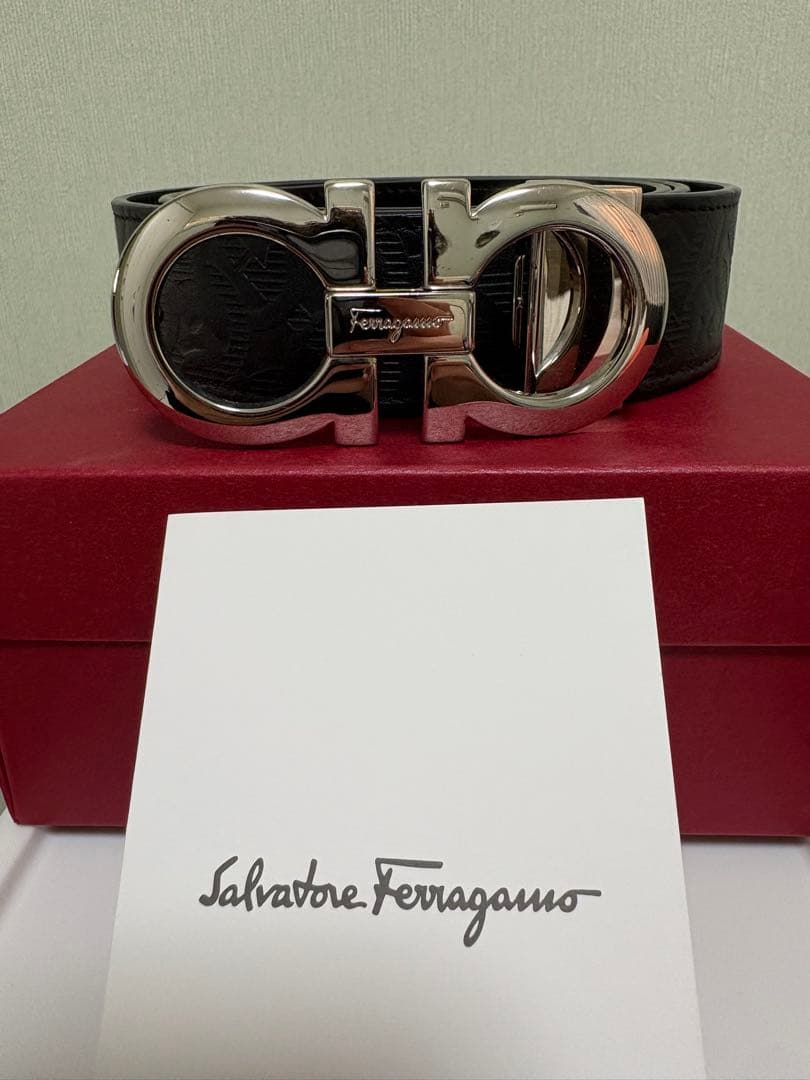 Salvatore Ferragamo ベルト ブラック メンズ リバーシブルベルト - メンズ | Ferragamo