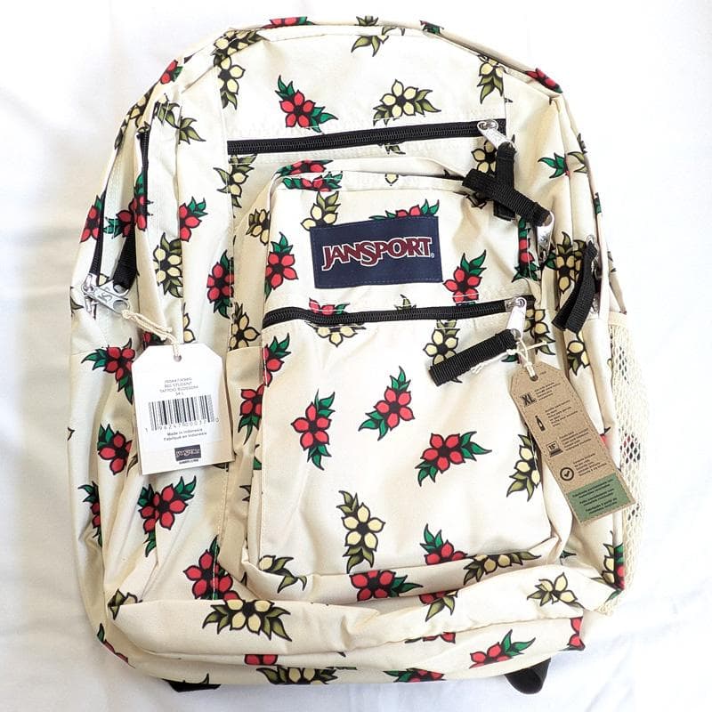 新品 訳有 ジャンスポーツ ビッグスチューデント 花柄 34L リュック