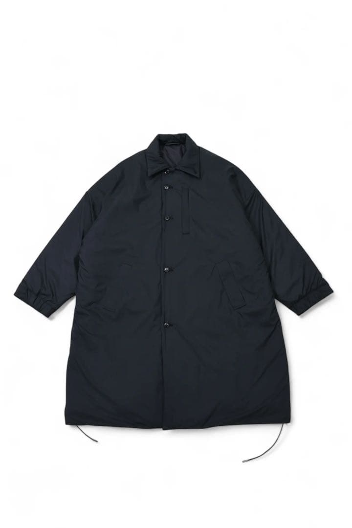 MIC. PUFF OVER COAT ユニセックス ブラック