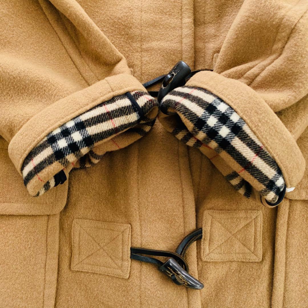 2505A 美品バーバリーロンドン ダッフルコート裏地ノバチェック ロング