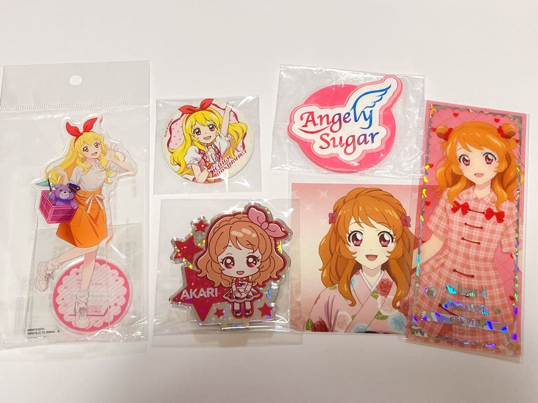 アイカツ 星宮いちご 大空あかり グッズセット アクスタ 缶バッジ