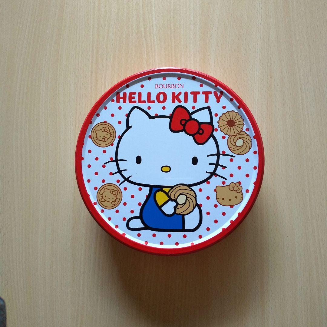 ハローキティ HELLO KITTY 空き缶 クッキー缶 サンリオ - メルカリ