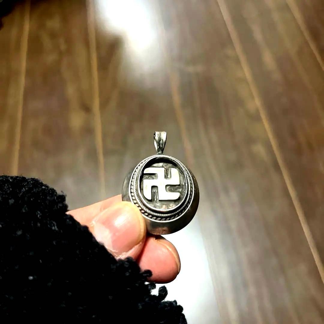 【レア】 1点物　スワスティカ　ネックレストップ ペンダントトップ スワスティカ / ターコイズ | COUNTER ACTION WEB-STORE