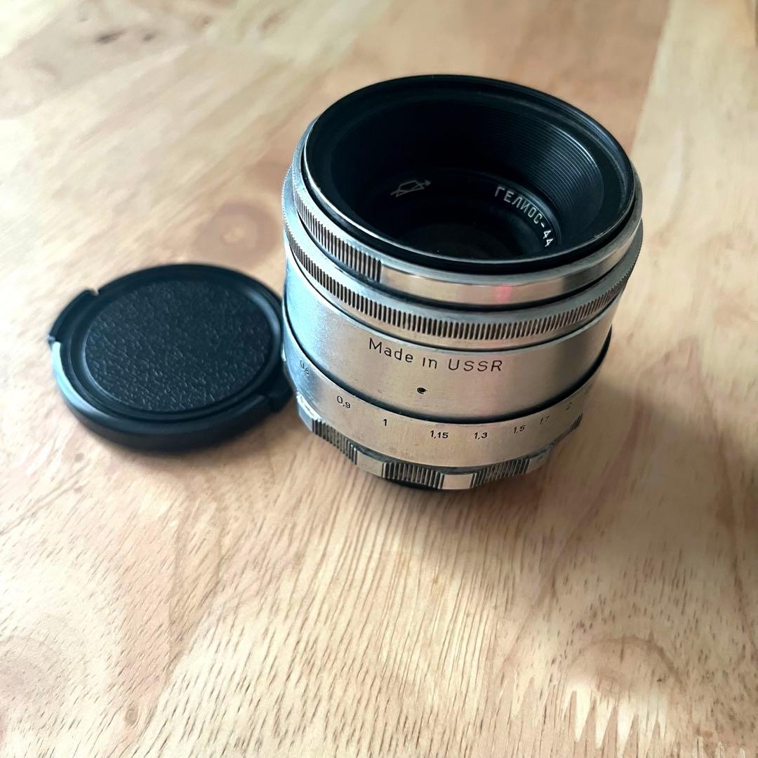 希少 極美品 シルバー Helios-44 58mm f2 Helios 44 58mm f2 KMZ 13 blades CLA 44-2 Lens Silver DSLR M42