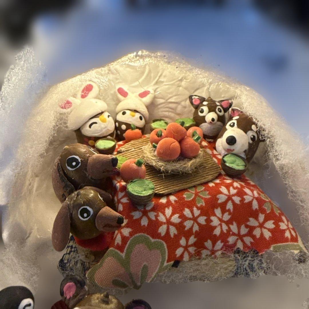 どんぐりアート♡節分オブジェライト＆かまくらオブジェライトダックス