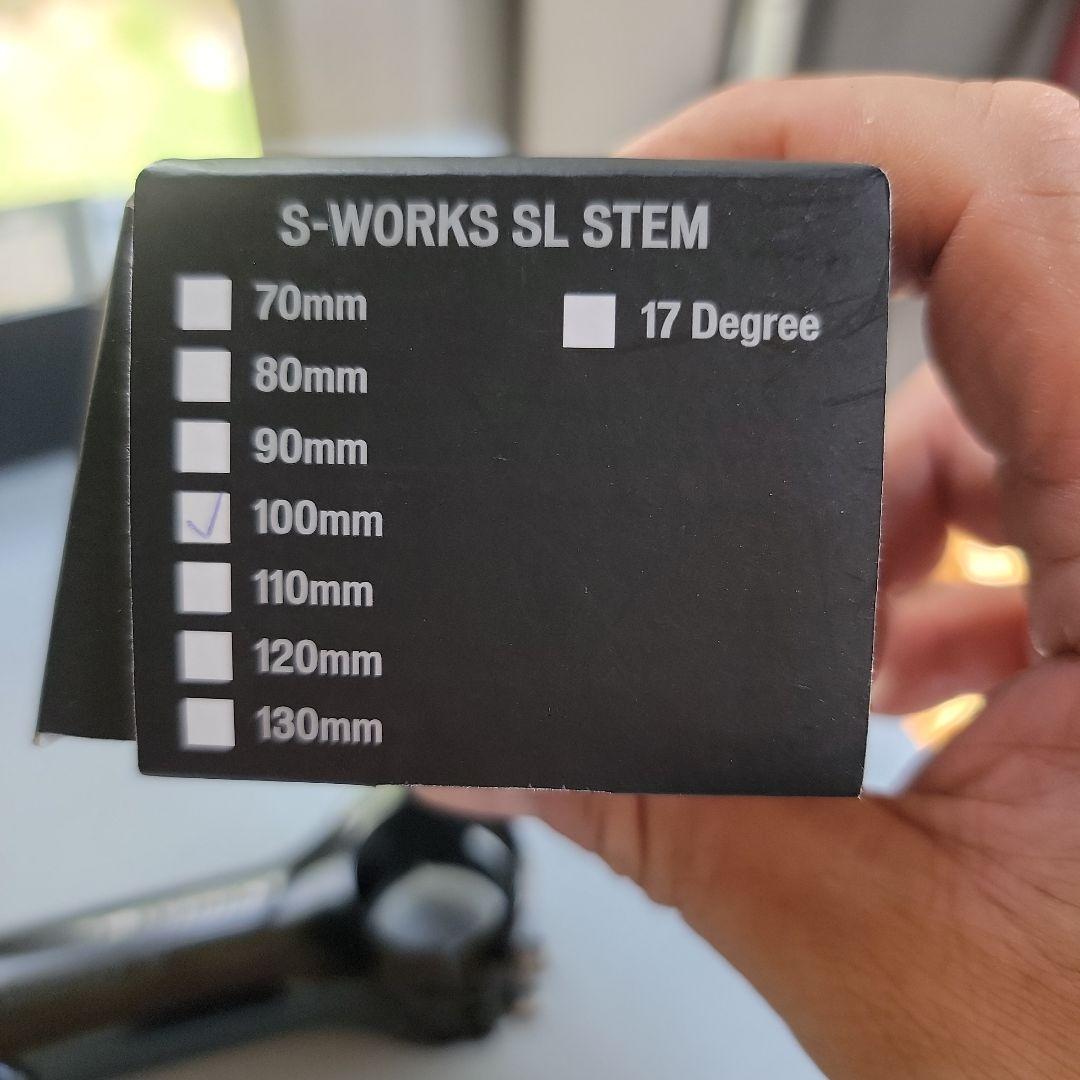 S-Works SL ステム 31.8X100mm 17度