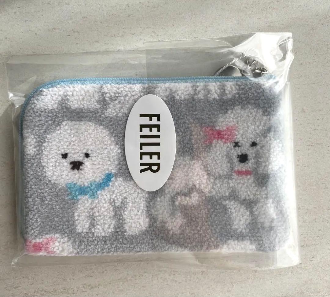 フェイラー ラブラリーバイフェイラー モフモフワンチャン L字ポーチ