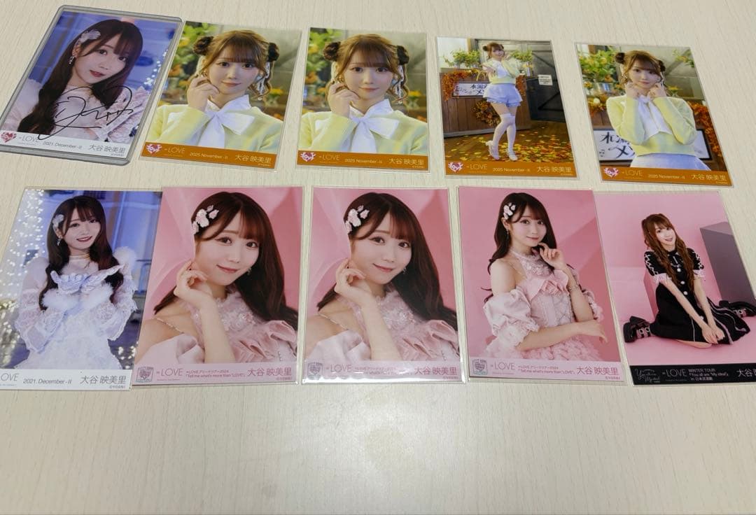 商品説明必読]大谷映美里 生写真まとめ売り 直筆サイン入り(1枚