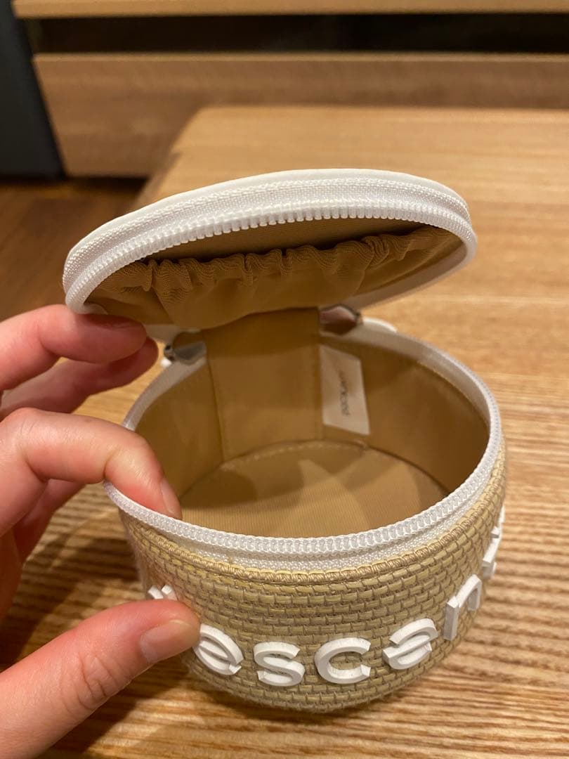 小物入れ ストロー風素材 アクセサリーホルダー デサントゴルフ