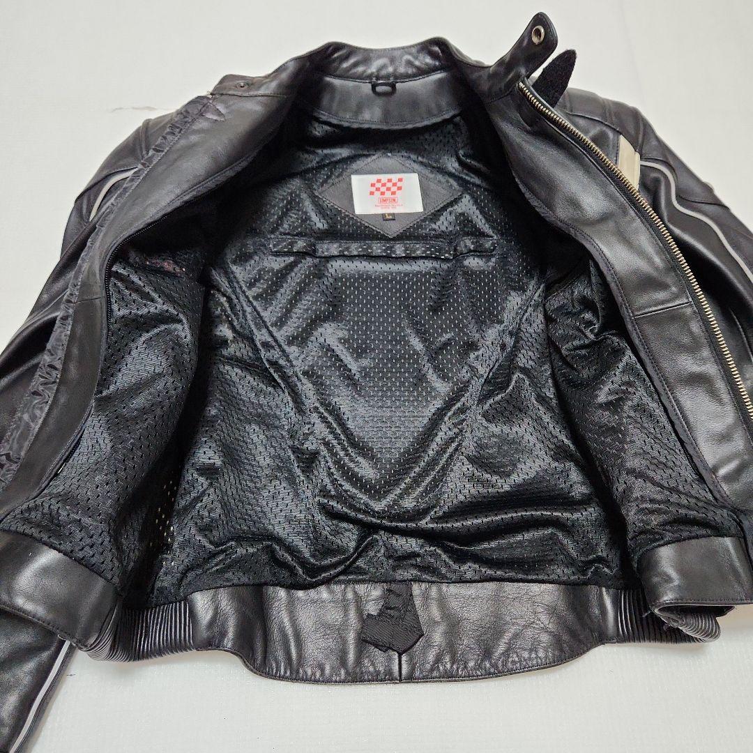 L シンプソン 革ジャン レザー ジャケット ライダース 本革 牛革