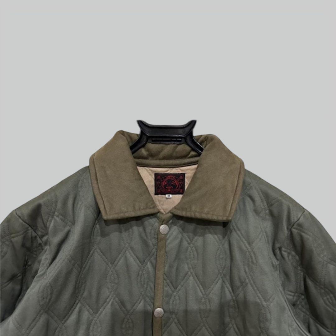 エヴィス EVISU バックカモメ キルティング ジャケット アウター 38
