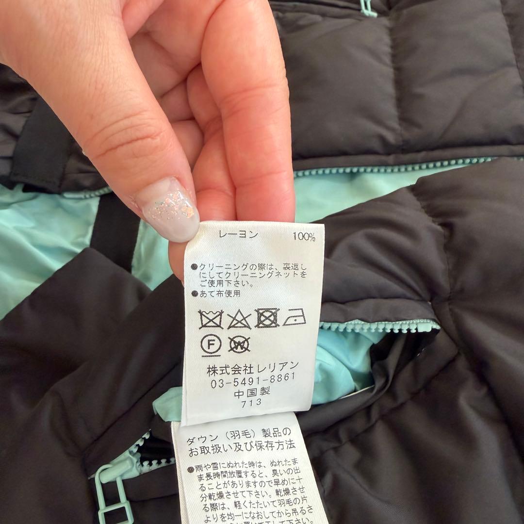 ランバンオンブルー リバーシブルライトダウンジャケット 2way ぺ