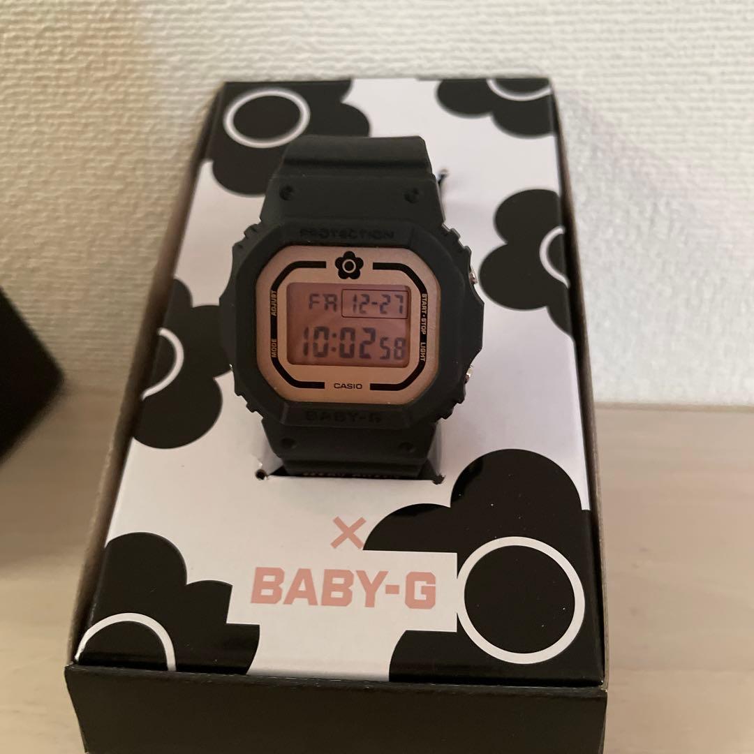 MARY QUANT✖️BABY-G デジタル腕時計 ブラック/ローズゴールド - メルカリ