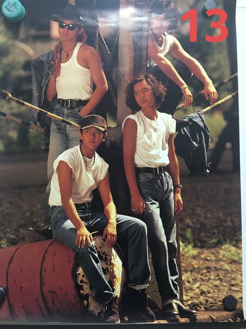 ① 激レア 男闘呼組 ポスター 成田昭次 高橋和也 岡本健一 前田耕陽