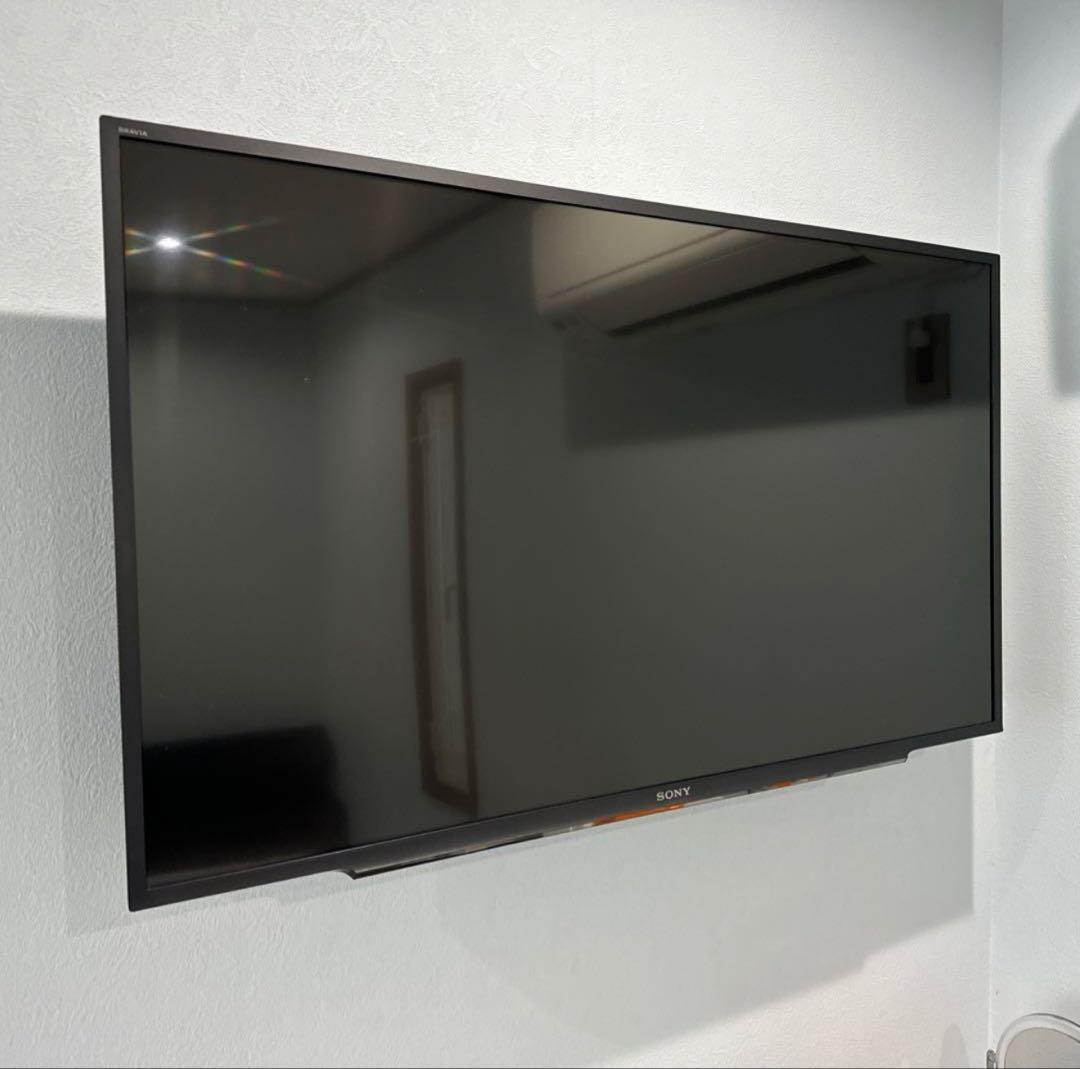 中古ソニー 43V型液晶TVフルハイビジョンKJ-43W730E 壁掛け設置のみ