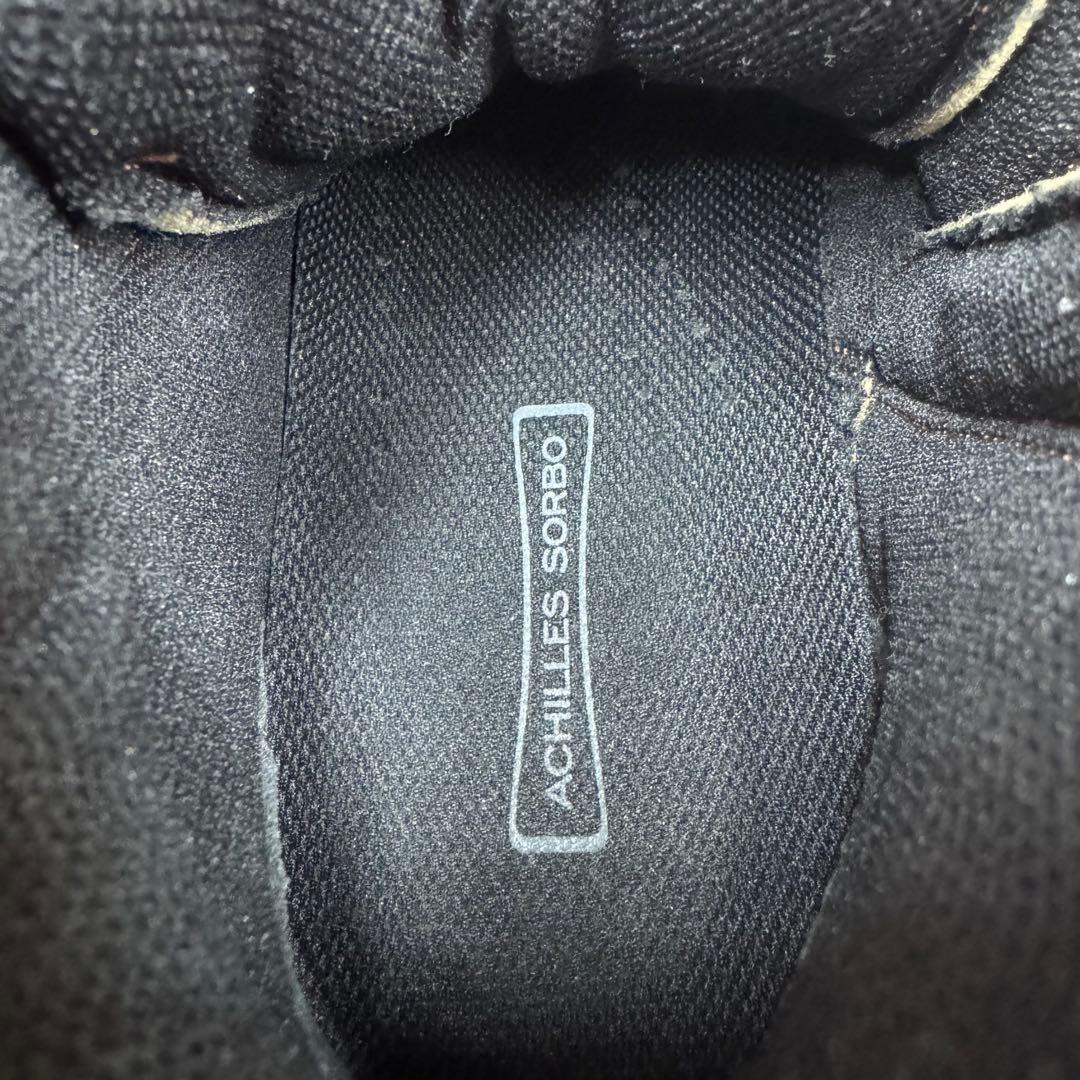 【新品未使用】アキレスソルボ サイドジップ ハイカット レザー 25.5cm