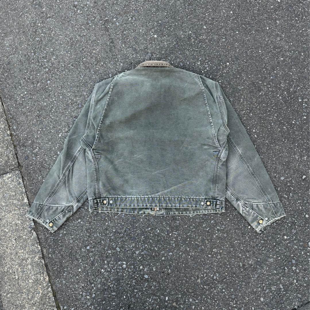 希少 Carhartt/カーハートデトロイトジャケットモスグリーン J97MOS