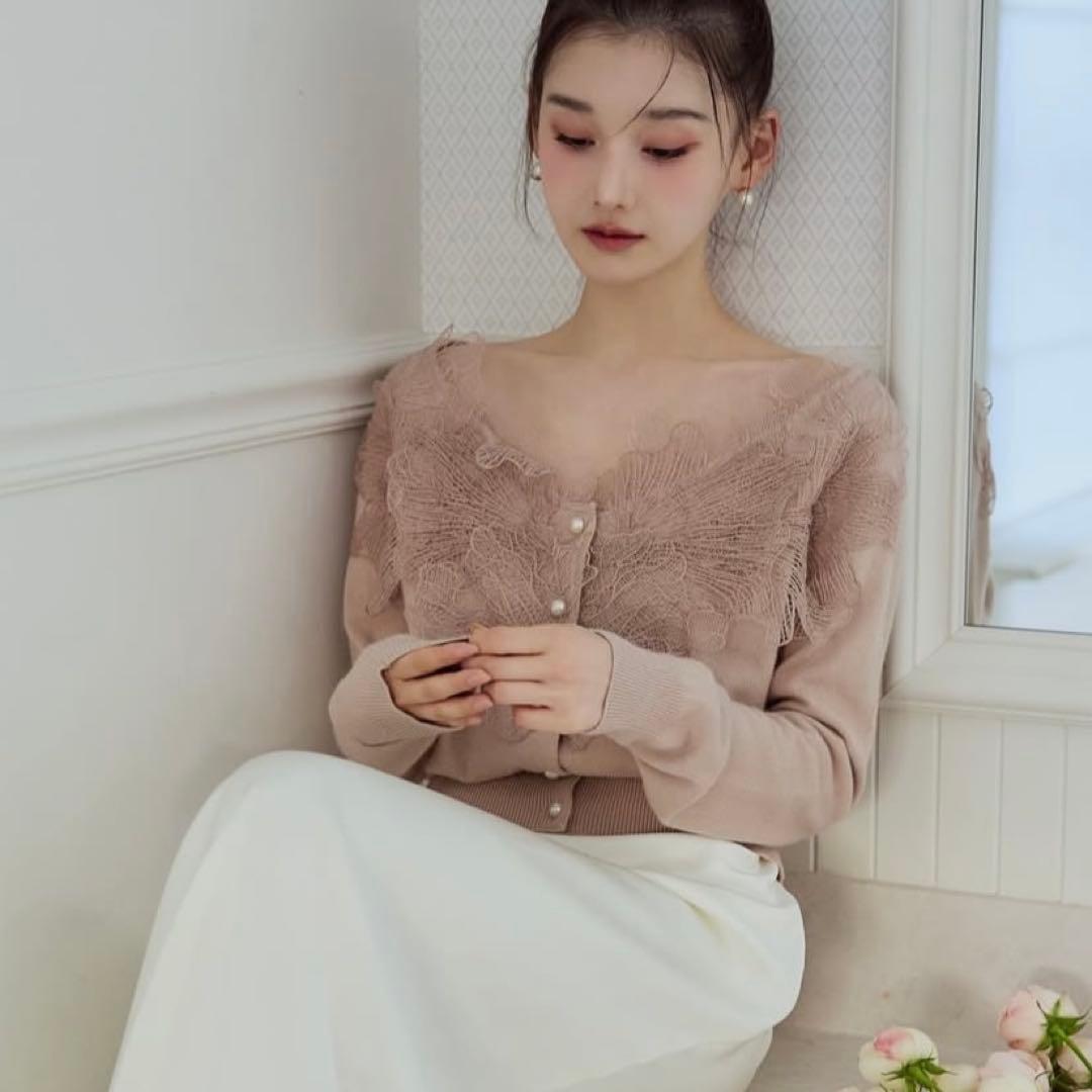 完売 新品未使用 polaura ポローラ レースフリルカーディガン - メルカリ