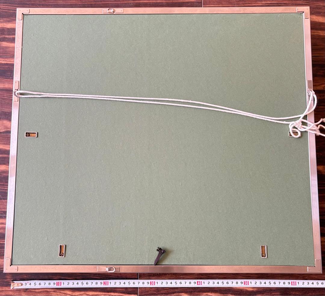 堀江浮水 (堀江豊生) 肉筆「雨乃日」額装 美人画 日本画 A