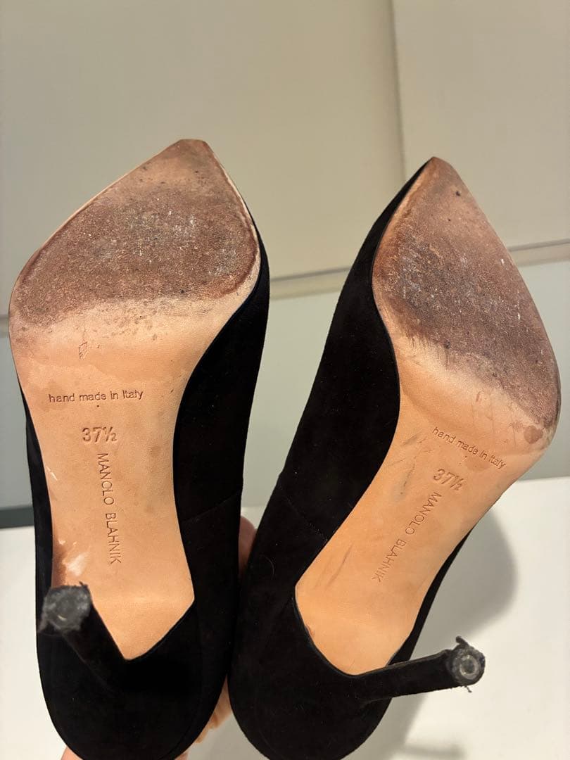 Tomoさん専用】Manolo Blahnik ハイヒール(ブラック) - メルカリ