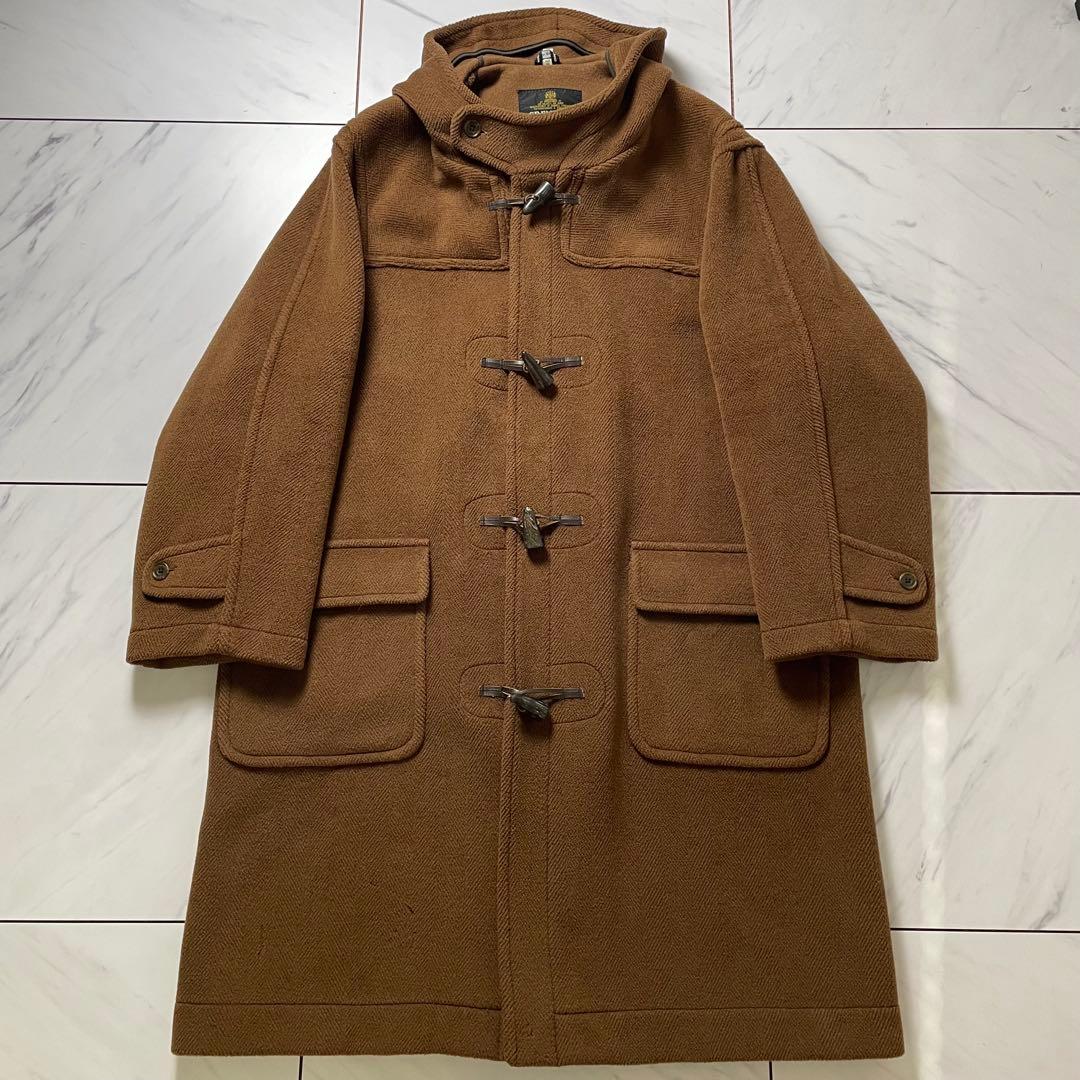 希少 黒タグ グレンフェル ダッフルコート ヴィンテージ ヘリンボーン