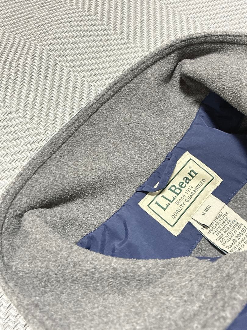 美品 00s L.L.Bean ウォームアップジャケット M ネイビー フリース