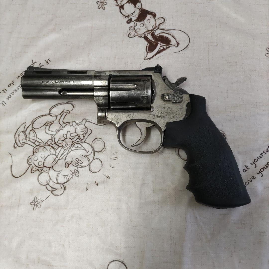 コクサイ　モデルガン スマイソン　　ジャンク コクサイ] スマイソン 4インチ No.239 24K 金属モデルガン 木製