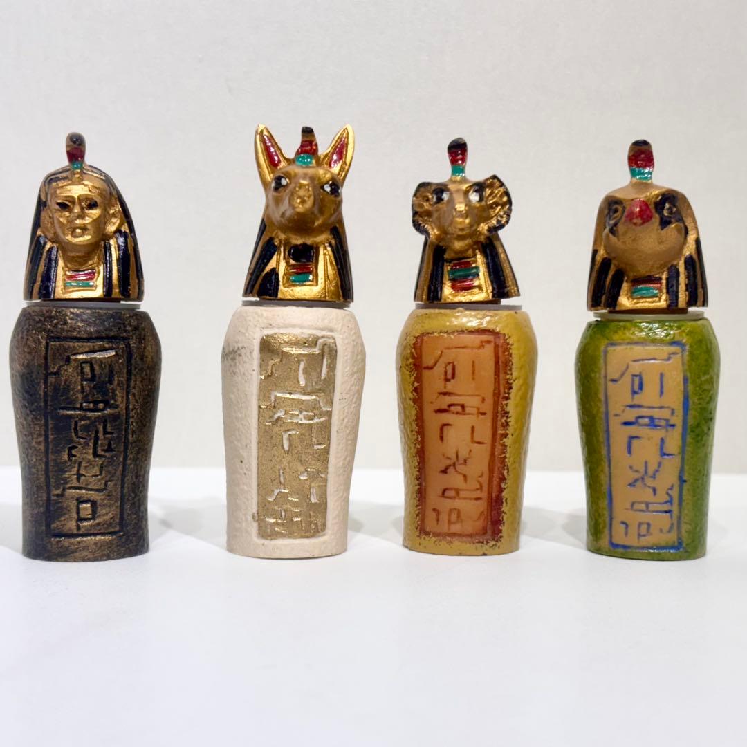 新品・未使用品！ハンドペイント カノプス壺 レプリカ ミニチュア