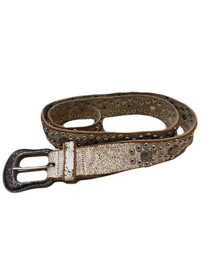 本革 スタッズベルト y2k お兄系 グランジ 平成 archive HTC - メルカリ